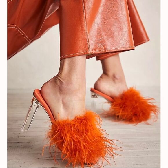 New Free People Jeffrey Campbell Daisy Heels in orange size 7
Retail $138 - Picture 1 of 7